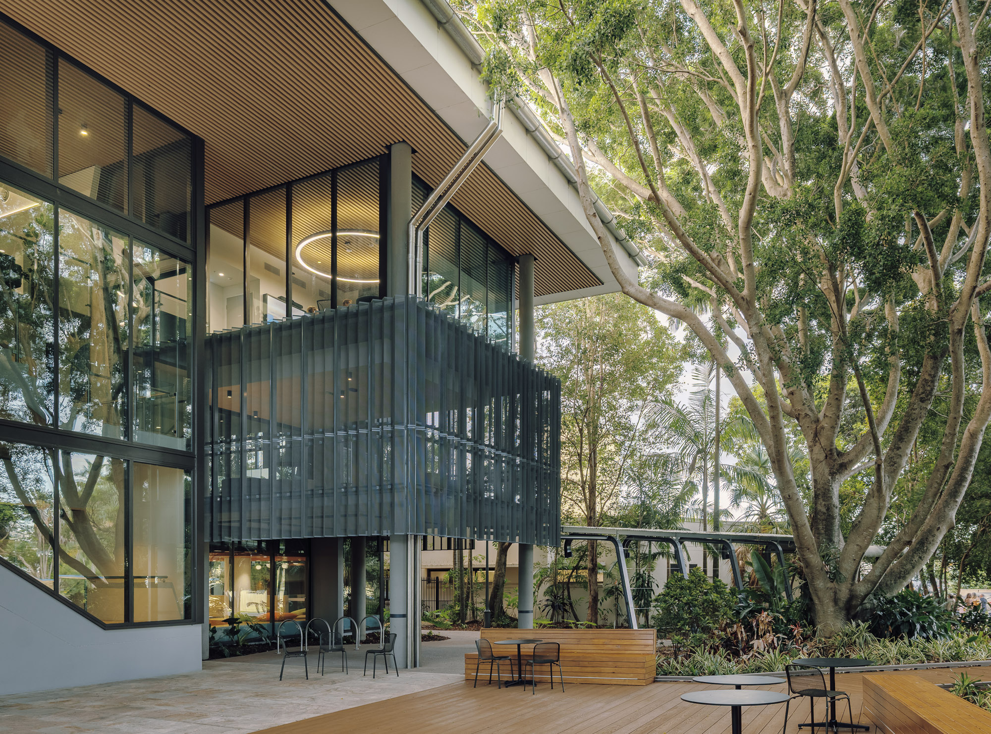 Caloundra Public Library, Sunshine Coast. Side entrance.